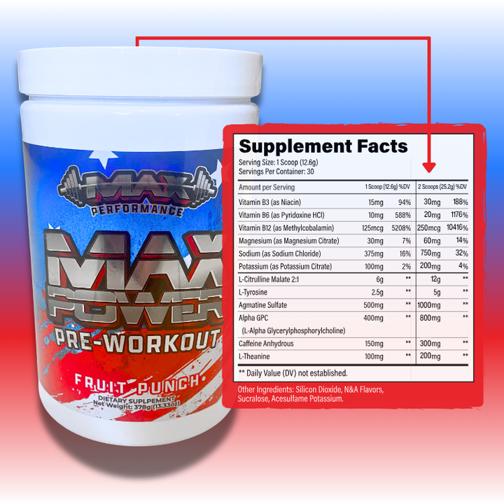 Max Power - Premium Pre-Workout Formula
